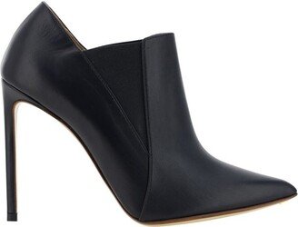 Pointed-Toe Slip-On Boots