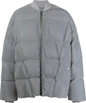 Collarless Padded Jacket