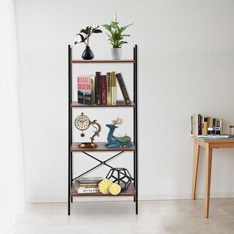 hommetree 4-tier Simple Style Multifunctional Bookshelf