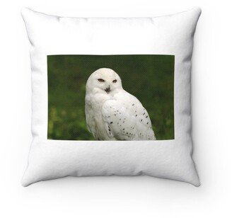 Snowy Owl Pillow - Throw Custom Cover Gift Idea Room Decor