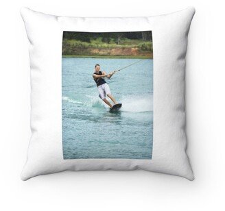 Teen Wakeboarder Pillow - Throw Custom Cover Gift Idea Room Decor