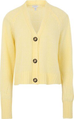 Cropped Cardigan Cardigan Light Yellow