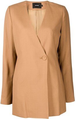 double-breasted V-neck coat-AC