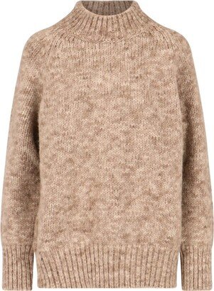 Chunky-Knitted Crewneck Jumper-AC