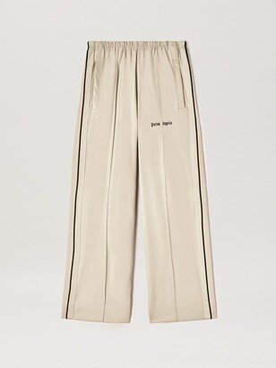 Leather Effect Loose Track Pants