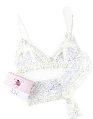 Honeymoon Lace Bra & Crotchless Thong Set