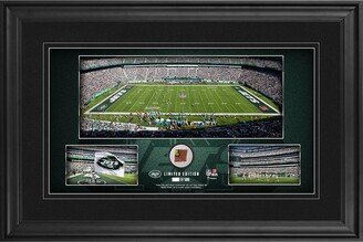 Fanatics Authentic New York Jets Framed 10 x 18 Stadium Panoramic Collage with Game-Used Football - Limited Edition of 500