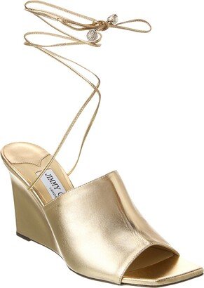 Elyna 85 Leather Wedge Sandal