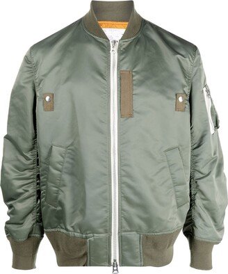 Baseball-Collar Bomber Jacket