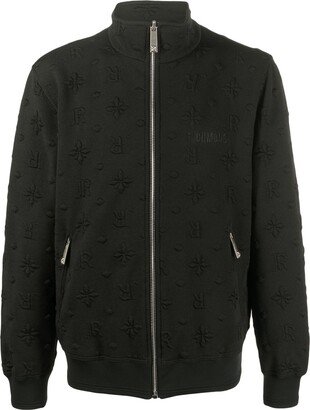 Embossed-Monogram Cotton Bomber Jacket