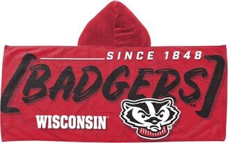 22x51 Wisconsin Badgers Hooded Youth Beach Towel