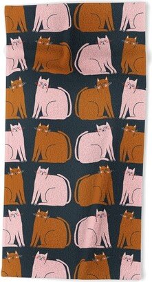 Beshka Kueser Fat Cats Beach Towel