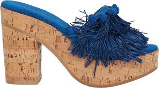 FORTE NEL CUORE Mules & Clogs Bright Blue