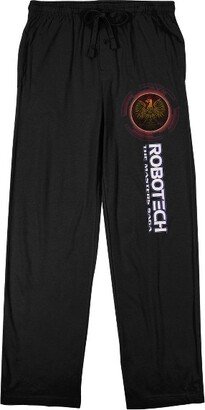 Robotech Masters Logo Men’s Black Sleep Pajama Pants-Large