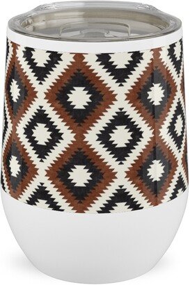 Travel Mugs: Aztec Stainless Steel Travel Tumbler, 12Oz, Brown