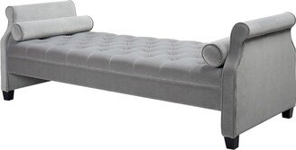 Eliza Roll Arm Day Bed with Bolster Pillows