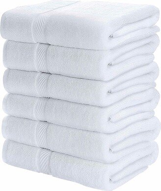 6 Pack Premium Hand Towels 16 X 28 Inches Ring Spun Cotton 600 Gsm