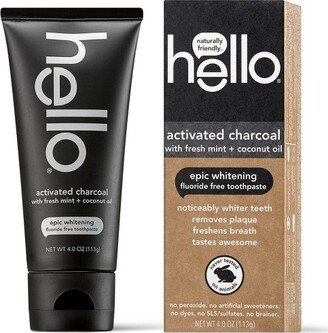hello Activated Charcoal Whitening Toothpaste - oz