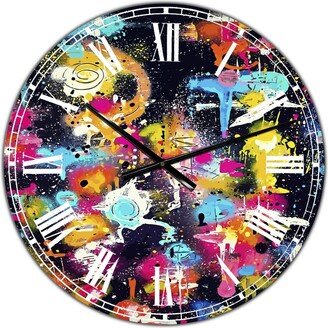 Designart the Lovers the Dreamers & Me Oversized Modern Wall Clock - 36