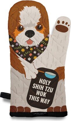 Adorable Holy Shih Tzu - Wok This Way Oven Mitt