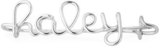 Personalized 15-Letter Wire Brooch, Silver