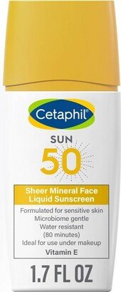 Sheer Mineral Liquid Sunscreen for Face - SPF 50 - 1.7 fl oz