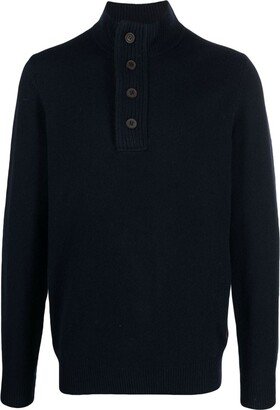 Essential half-zip knitted pullover-AA