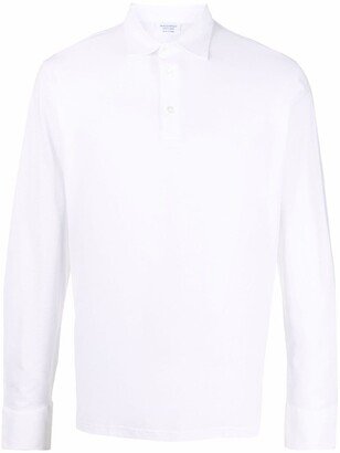 Ice long-sleeved cotton polo shirt