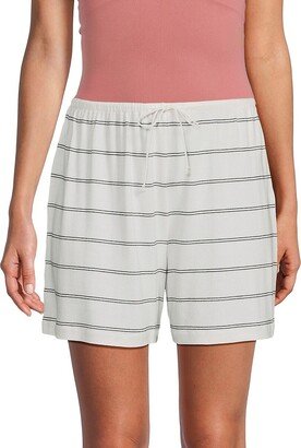 Drawstring Stripe Lounge Shorts