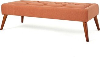 Dilwyn Tufted Ottoman - Orange