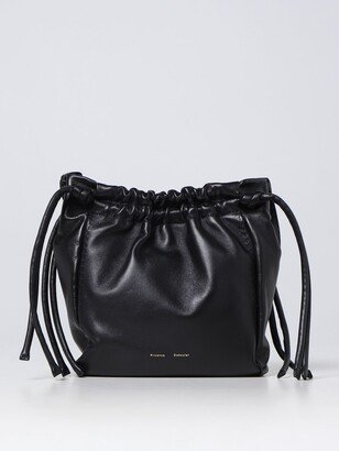 drawstring bag in leather-AA