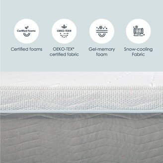 12 Inch OLAF Gel Memory Foam Mattress Cooling Fabric By Crown Comfort