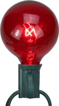 Northlight Pack of 25 Red G50 Incandescent Christmas Replacement Bulbs