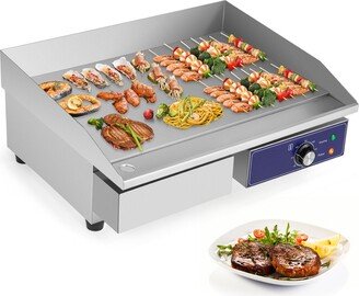 22 Commercial Electric Griddle 110V 2000W Flat Top Countertop Grill 122Â°F-572Â°F