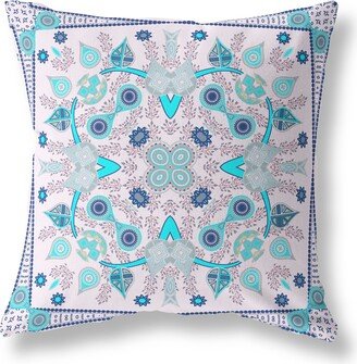 Amrita Sen Designs Amrita Sen Paisley Leaf Geo Indoor Outdoor Pillow-AD