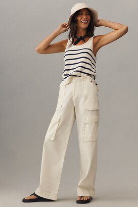 Relaxed High-Rise Straight-Leg Cargo Jeans