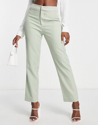 Bridesmaid suit pants in sage green