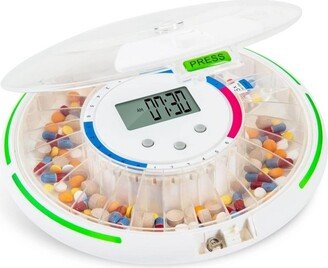 LiveFine Automatic Pill Dispenser & Organizer Travel Box - Clear Lid
