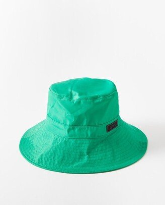 Green Logo-patch Recycled-fibre Bucket Hat