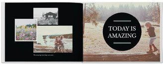 Photo Books: Simply Black Photo Book, 11X14, Professional Flush Mount Albums, Flush Mount Pages