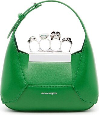 mini Jewelled Hobo leather bag-AB