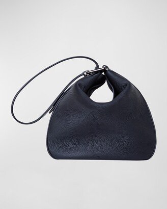 Anna Medium Leather Hobo Bag-AA