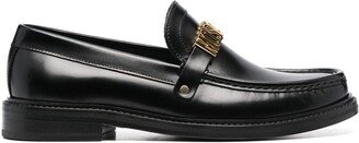 Logo-Plaque Apron-Toe Loafers