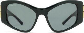 Balenciaga Eyewear Bb0287s Green Sunglasses