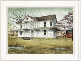 April Showers by Billy Jacobs, Ready to hang Framed Print, White Frame, 19