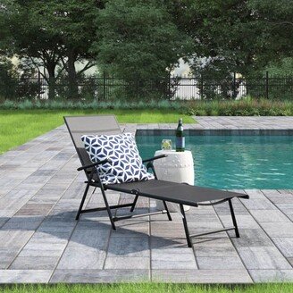 AECOJOY Outdoor Textiline Reclining Lounge Chair