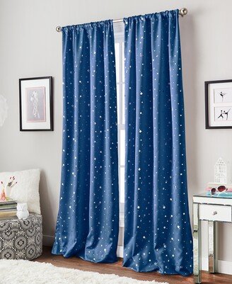 Curtainworks Starry Night 40 x 84 Room-Darkening Energy-Efficient Curtain Panel