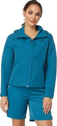 Camden Softshell Hoodie (Blue Coral Dark Heather) Women's Clothing