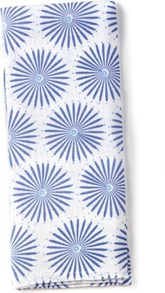 Iris Blue Burst Kitchen Towel