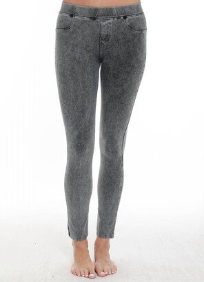 ANGEL High Rise Jegging In Charcoal